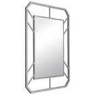 Зеркало интерьерное настенное в прямоугольном корпусе из металла 91,5х71 см, серебро - фото 14830042