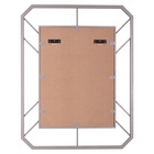 Зеркало интерьерное настенное в прямоугольном корпусе из металла 91,5х71 см, серебро - фото 14830043