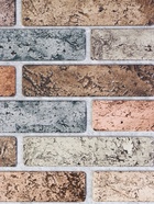 Стеновая панель ПВХ, 498×960 мм, цвет кирпич терракотовый - Фото 2