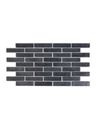 Стеновая панель ПВХ, 498×960 мм, цвет кирпич чёрный - Фото 1