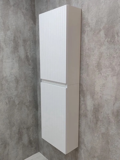 Шкаф пенал навесной для ванной комнаты и туалета «MH11 - MA», 1548×450×217 мм, цвет белый - М 10