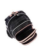 Рюкзак каркасный 40×33×15 с наполнением: мешок, пенал, черно-серый - Фото 22