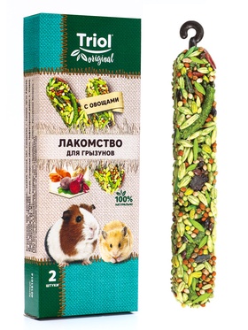 Лакомство "Triol" для грызунов с овощами, 2 шт, 50г 10894697