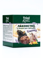 Лакомство "Triol" в пеньке для грызунов с фруктами, 70г - Фото 3