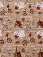 Бумага упаковочная крафт «Париж, с Любовью!», красный, 0.72×10±5% м, 60 г - Фото 3