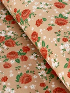 Бумага упаковочная крафт «Пионы», красный, 0.72×10±5% м, 60 г - Фото 2