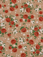 Бумага упаковочная крафт «Пионы», красный, 0.72×10±5% м, 60 г - Фото 3