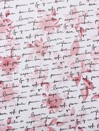 Бумага упаковочная крафт белый «Розы письмо», малиновый/графит, 0.72×10±5% м, 60 г - Фото 3