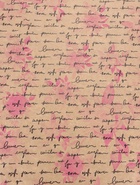 Бумага упаковочная крафт «Розы письмо», розовый/графит, 0.72×10±5% м, 40 г - Фото 3