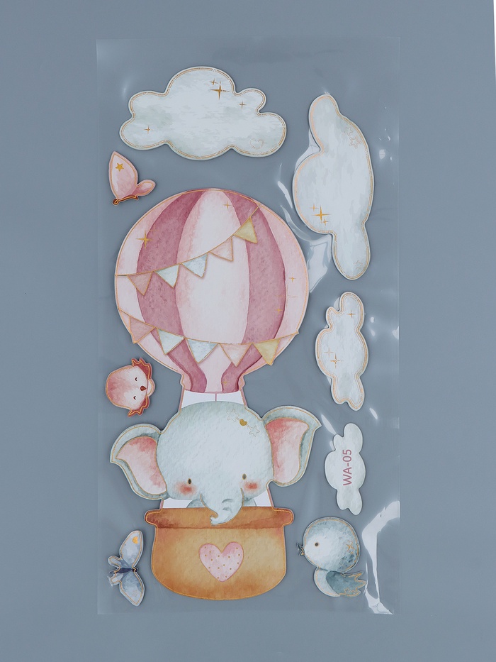 Наклейка интерьерная «Слонёнок», 31×60 см - Фото 1