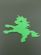 Набор наклеек интерьерных «Единороги», 4 шт., фосфорные, пластик, жёлтая, 17?12 см (комплект 3 шт) - фото 48545416