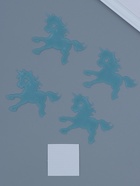 Набор наклеек интерьерных «Единороги», 4 шт., фосфорные, пластик, голубая, 17×12 см - Фото 1