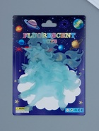 Набор наклеек интерьерных «Единороги», 4 шт., фосфорные, пластик, голубая, 17×12 см - Фото 4