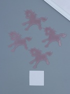 Набор наклеек интерьерных «Единороги», 4 шт., фосфорные, пластик, розовая, 17×12 см - Фото 1