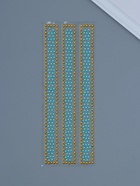 Наклейка-стразы «Широкий браслет», пластик, голубой, 32×10.5 см - фото 809074054