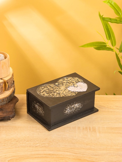 Шкатулка «Сердца», 18×12×8 см, МДФ