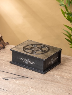 Шкатулка «Цветок жизни», 19×15×7 см, МДФ