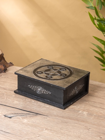 Шкатулка «Цветок жизни», 19×15×7 см, МДФ