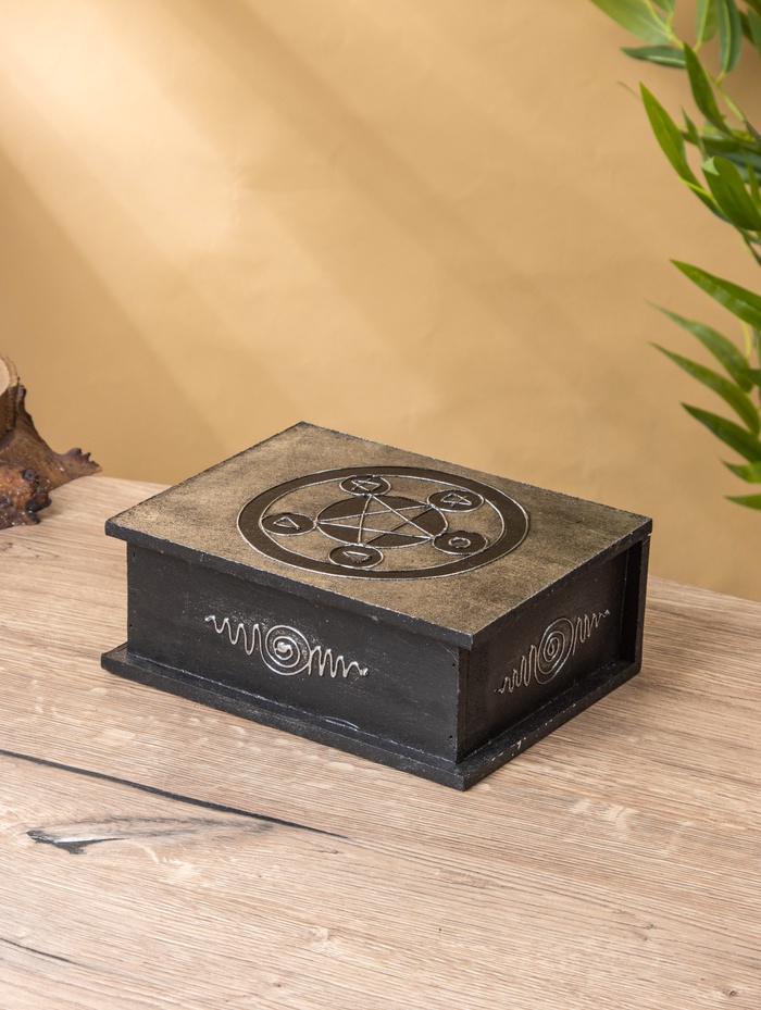 Шкатулка «Цветок жизни», 19×15×7 см, МДФ - Фото 1