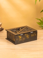 Шкатулка "Завитки" 24х18х9 см, МДФ - фото 809239490