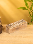 Шкатулка "Цветы" 20х7х6 см, МДФ - фото 48069044