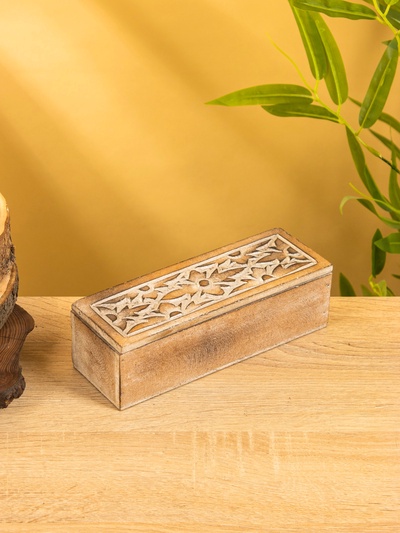 Шкатулка «Цветы», 20×7×6 см, МДФ