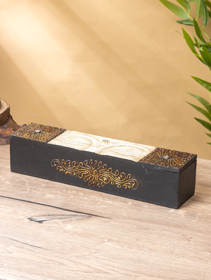 Шкатулка «Будда», 32×7×7 см, МДФ - Фото 1