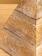 Шкатулка "Пирамидка" 15х15х20 см, МДФ, цв. бежевый - фото 809239508