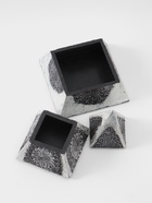 Шкатулка «Пирамидка», 15×15×20 см, МДФ, серебристая - Фото 4