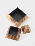 Шкатулка «Пирамидка», 21×21×31 см, МДФ, золотистая - Фото 4