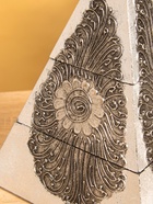 Шкатулка "Пиамидка" 21х21х31 см, МДФ, цв. серебро - фото 809239512