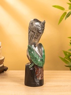 Сувенир интерьерный "Пеликан" 10х10х33 см, дерево, цв. серебро - фото 809239516