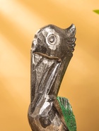 Сувенир интерьерный "Пеликан" 10х10х33 см, дерево, цв. серебро - фото 809239517