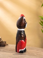 Фигура интерьерная «Кот новогодний», 14×10×40 см, дерево - фото 119071811