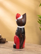 Фигура интерьерная «Кот новогодний», 14×10×40 см, дерево - Фото 5