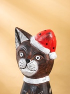 Фигура интерьерная «Кот новогодний», 14×10×40 см, дерево - Фото 6