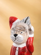 УЦЕНКА Сувенир интерьерный «Кот в новогоднем костюме», 15×13×40 см, дерево - Фото 5