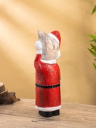 УЦЕНКА Сувенир интерьерный «Кот в новогоднем костюме», 15×13×40 см, дерево 10485604