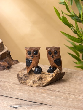 {{photo.Alt || photo.Description || 'Сувенир интерьерный «Совушки», 15×9×14 см, дерево'}}