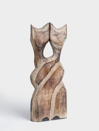 Сувенир интерьерный "Сиамские кошечки" 12х3х30 см, дерево, цв. синий - фото 809640534