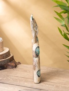 Сувенир интерьерный «Сиамские кошечки», 12×3×30 см, дерево, зелёный - фото 63119165