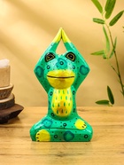 Сувенир интерьерный «Лягушка-йог», 15×8×25 см, дерево - фото 59403542