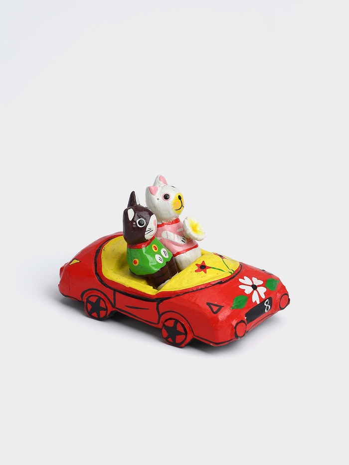 Сувенир интерьерный «Парочка на машине», 10×6×5 см, дерево, МИКС