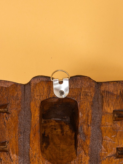 Панно настенное «Голова слона», 30×11×60 см, дерево