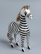 УЦЕНКА Сувенир «Зебра», 30×10×45 см, дерево, чёрно-белый - Фото 1