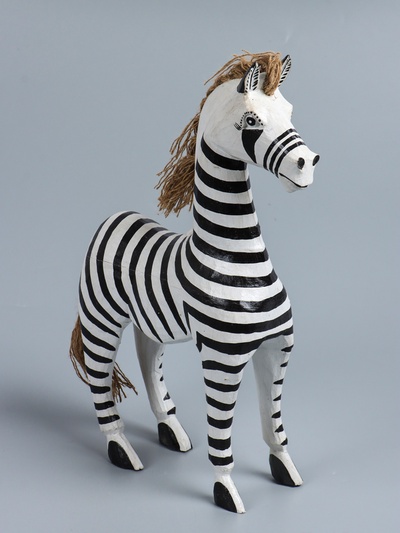 УЦЕНКА Сувенир «Зебра», 30×10×45 см, дерево, чёрно-белый