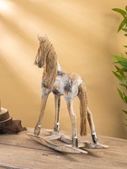 Фигура «Лошадка - качалка, 41×12.5×44 см, дерево, бежевая - фото 59841595