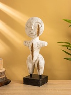 Сувенир на подставке «Человечек», 15×10×45 см, дерево, белый - фото 809049336