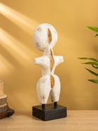 Сувенир на подставке «Человечек», 15×10×45 см, дерево, белый - фото 809049338