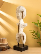 Сувенир на подставке «Человечек», 20×10×63 см, дерево, белый - фото 809049341